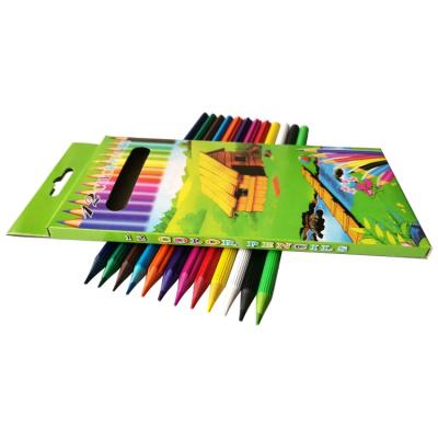 China Wholesale Desktop Kids Painting 12 Colors Plastic Pencil Set With Box for sale