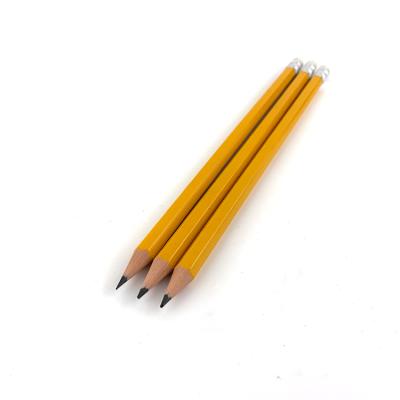 China High Quality 7.5 Inch Office HB Orange Color Plastic Pencil Set With Eraser for sale