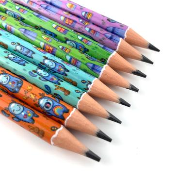 China Desk Back To School 7.5 Inch Plastic Cartoon Image Design HB Pencils For Kid for sale