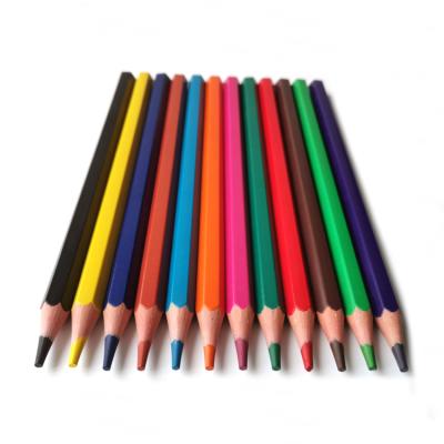 China Desktop Non-Toxic Custom 7 Inch Hexagonal Large Size Colored Pencil for sale