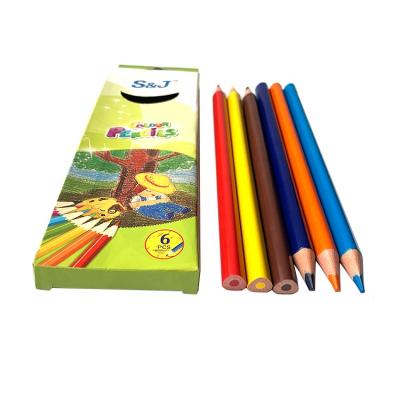 China Desk 12pcs Jumbo Triangular Shape Color Pencil Stationery for sale