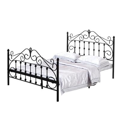 China Foldable Metal Dorm Bedroom Furniture Double Bunk Modern Bed Metal Beds Different Simple Detachable Bed Designs for sale