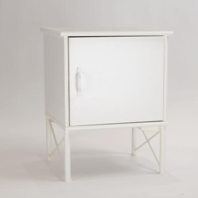 China Modern Nordic Simple White Small Bedroom Living Room Gather Cabinet Bedside Cabinet for sale