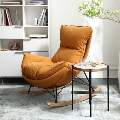 China Modular Lounge Chair Relax Wooden Recliner Low Rocking Chair For Living Room Armchair Fabric Sale Best Small Sofa for sale