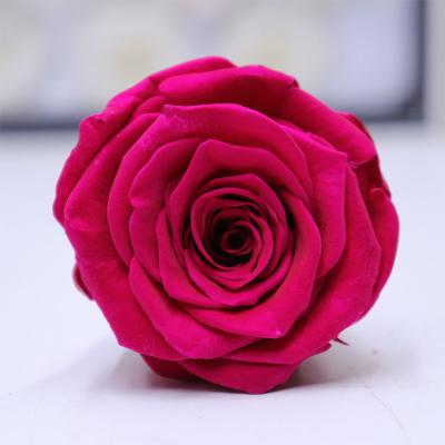 China Flower luxury flower arranging real preserved roses 5-6 cm materials wholesale for Valentine's Day for sale