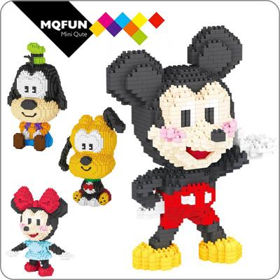 China Toy BOYU Kawaii Building Blocks Building Blocks Animals Plastic Action Numbers Toy BOYU Kawaii Cartoon Castle Mouse DIY Gift for sale