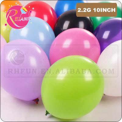 China Promotional Toy 10inch 2.2g Latex Balloon Children Inflatable Balls Children's Air Birthday Party Balloons Baby Shower Wedding Decoration Float Balls for sale