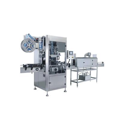 China Full Automatic PVC Sleeve Shrink Applicator Shrink Sleeve Label And Labeling Machine For Round Bottle for sale