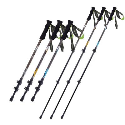 China EVA 2022 Wholesale Nordic Canes For Hiking Retractable Carbon Fiber Trekking Poles for sale