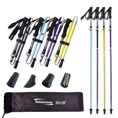 China EVA Fashion Canes Wholesale Poles Carbon Axis Telescopic Riser Walking Poles Rising Poles for sale