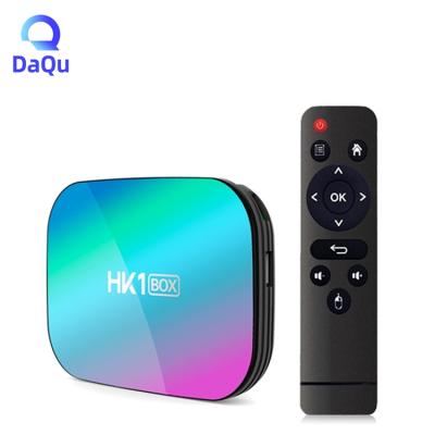 China Support 4K Amlogic S905X3 TV Box HK1 Smart Set Top Box HK1 Box Android 9 Quad Core ROM 4GB RAM 32GB/64G/128G 4K 64-bit OS for sale