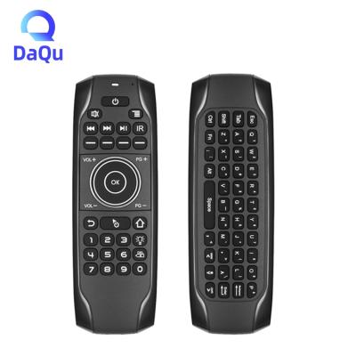 China G7BTS Rechargeable USB Keyboard QWERTY 6 Axis Mini Keyboard Gyroscope BLE 5.0 Mini Keyboard Air Mouse Remote Backlit Control Fly Air Mouse for sale