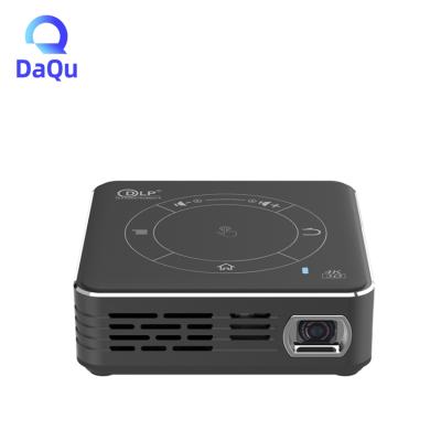 China Android 9 2G 4G RAM 16G 32G Quad Core Pico Smart Mini Projector C99 Dual Core ANSI ROM 55 Lumen WiFi Mini Home Theater P8I Projector for sale