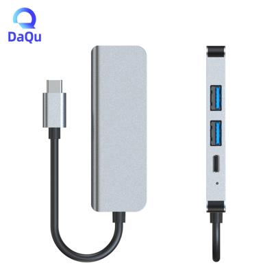 China Aluminum+ABS 4 IN 1 Multifunctional HUB Type C to 4K HD Adapter 87W PD Charger USB 3.0 USB 2.0 Port for Tablet Computer Laptop Smart Phone for sale