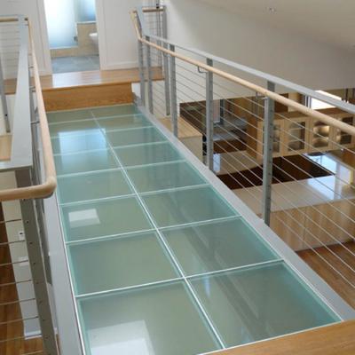 China Modern Triple Laminated Glass For Pedestrian Bridge / Skywalk Glass / Floor Glass for sale