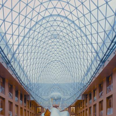 China Modern Jumbo Size Clear Tempered Laminated Glass Dome Roof Skylight Insulating Glass for sale