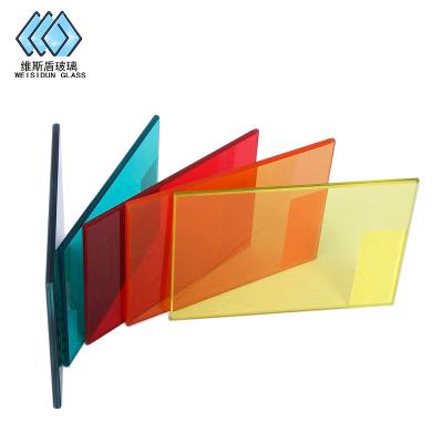 China Modern transparent colorful building windows and doors split rainbow glass for sale