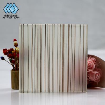 China Modern Decorative Glass Fabric Layered Architectural Glass from Autumn Textile for sale