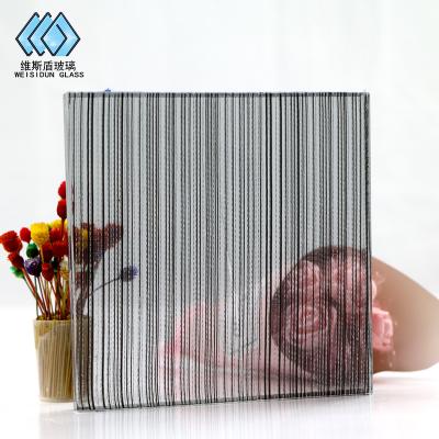 China 5mm 8mm 10mm Contemporary Pattern Decoration Tempered Transparent Laminated Glass for sale