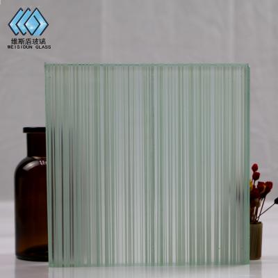 China Modern Blue Fabric Tempered Laminated Glass for sale