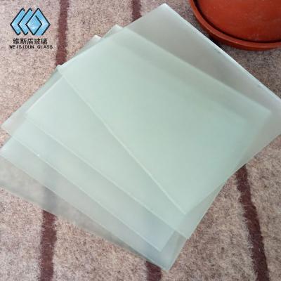 China Modern Privacy Frosted Glass Acid Etched Architectural Decorative Glass for sale