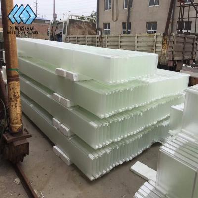 China Modern Aluminum U Channel For 9mm Glass U Shaped Glass For Exterior Wall Of Toughened U Building Glass for sale