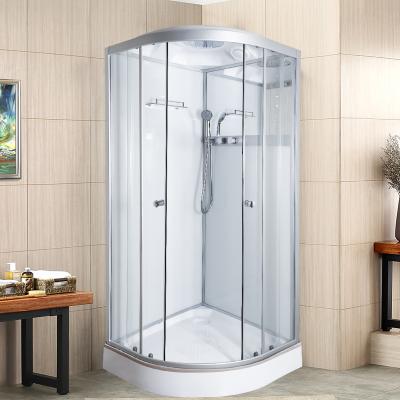 China Modern Simple Home Hotel Sliding Tempered Glass Shower Door for sale