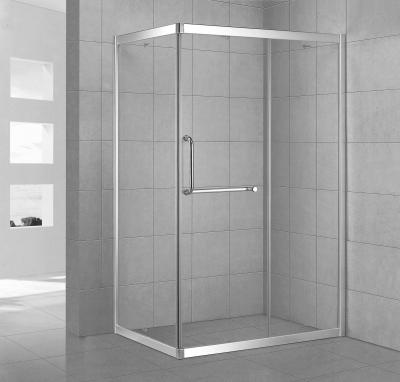 China Modern Enclosed Curved Glass Shower And Tub Tempered Glass Shower Room for sale