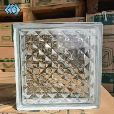 China Modern architectural decoration like cloud hollow glass bricks for sale