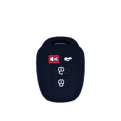 China Other Practical Portable Carbon Fiber Car Key Protector Solid Color Silicone Key Cover For Toyota New Corolla for sale