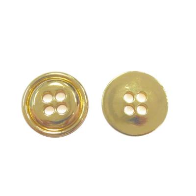 China Custom Viable High Quality Four Hole Designer Button Gold Shirt Button Sewing Holes 4 Buttons for sale