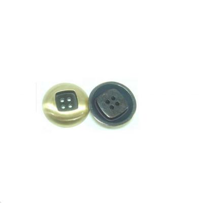 China Viable Fancy Middle Square Shirt Button 4 Holes Concave Sewing Button for sale