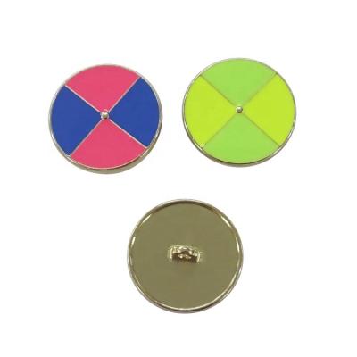 China New Fashion Two Tone Sustainable Designer Sewing Leg Custom Coat Button With Epoxy For Apparel Garment for sale