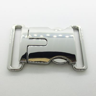 China Custom Belt Buckle Engraved Logo Design Buckle Strap Side Quick Release Nickel Free Zinc Alloy for sale