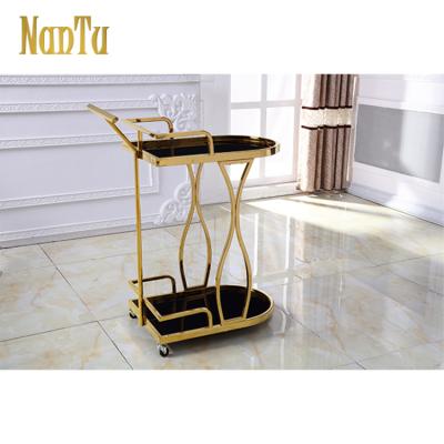 China Modern hotel restaurant dining car/wine cart/KTV high-class luxury cart for sale