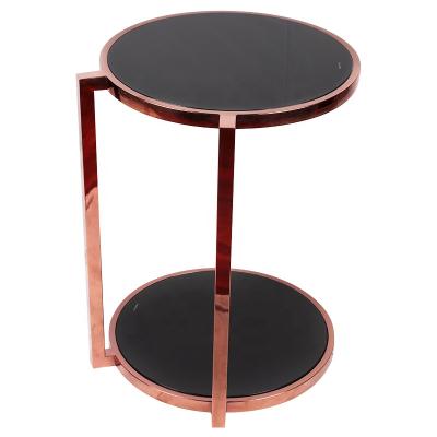 China Nordic Customized Living Room Bedroom Sofa Table Small Side Coffee Table Garden Metal Frame Table for sale