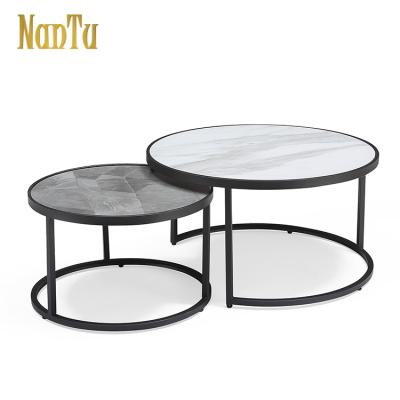 China Customized modern combination living room coffee table home leisure coffee table centerpiece round table for sale