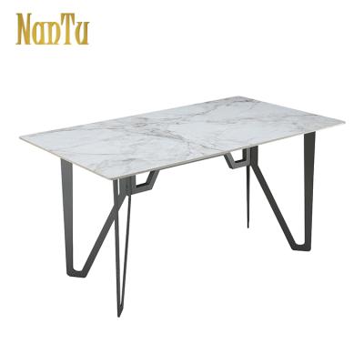 China Wholesale High Quality OEM Dining Furniture Iron Dining Table for sale