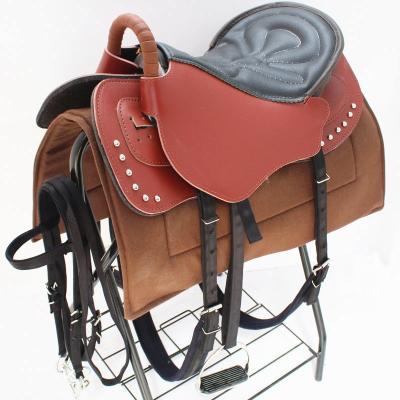 China Durable New Design Australian Horse Synthetic Leather Jumping Horse Saddle for sale