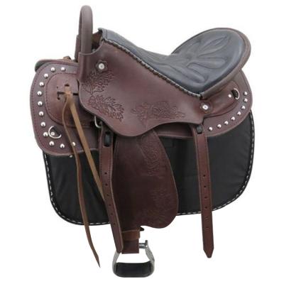 China Best Selling Cheap Durable Riding Equipment Horse Racing Leather Saddle for sale