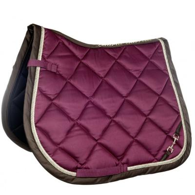 China 2021 Durable High Quality Classic Close Contact Satin Square Horse Saddle Pad For Rider for sale