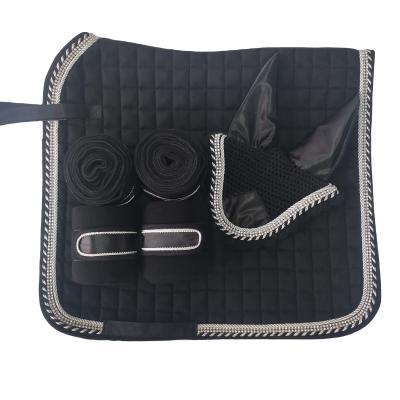 China New Design Equestrian Equestrian Equestrian Equipment Matching Horse Saddle Pad Set For Horse Jumping for sale