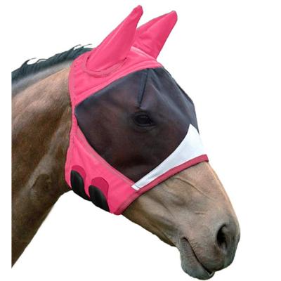 China Protect Control Mesh Big Eyes Kanpur Manufacturer Horse Fly Mask Equestrian Goods for sale