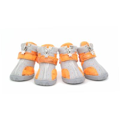 China Durable Fashion Pet Wear-resistant Unique Breathable Rubber Outdoor Shoes Waterproof and Drop-proof Dog Shoes for sale