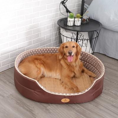 China Hot Selling Pet Beds Breathable Cooling Soft Pet Bed Soft Set Dog Bed Available For All Seasons for sale