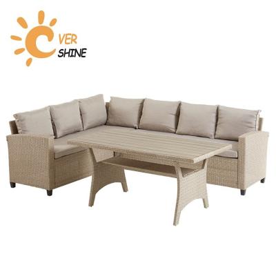 China Weather Resistant Outdoor High Quality Rattan Garden Furniture Modular Rattan Patio Wicker Patio Sofa Set for sale