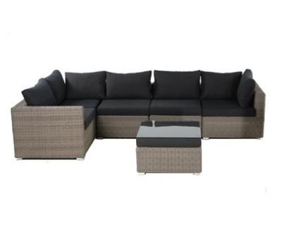 China New Garden All Weather Resistant Luxury Half Around Rattan Sofa Furniture for sale