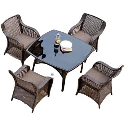 China K.d All Weather Resistant Wicker 6 Seat Outdoor Sofa Dining Sets for sale