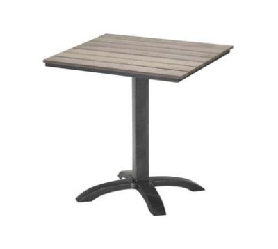 China Contemporary Garden Promotional Table Bistros Plastic Wooden Table for sale