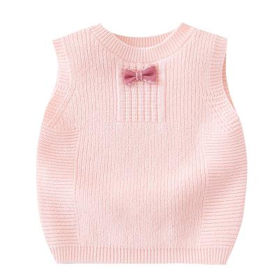 China Pale Pink Winter Half Top Sweater Vest Breathable Cost Effective Cheap Sweater Vest for sale